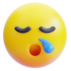 3D Sleepy Emoji