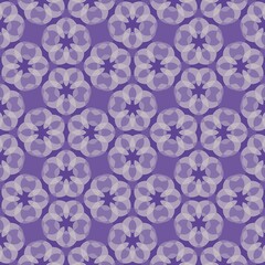 Seamless vintage floral pattern with ornate flowers on a pink background, suitable for wallpaper, fabric, and decorative design