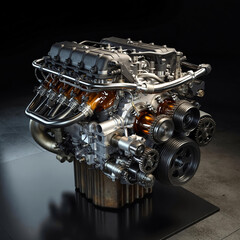 3d car engine