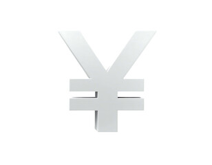 Obraz premium A 3D rendered silver emblem of a monetary unit symbol, set against a stark black background for maximum visual contrast