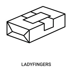 Ladyfingers dessert illustration