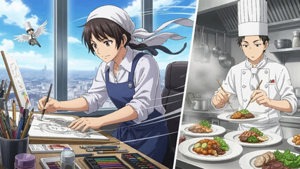 Creative chef and artist duo bringing food to life