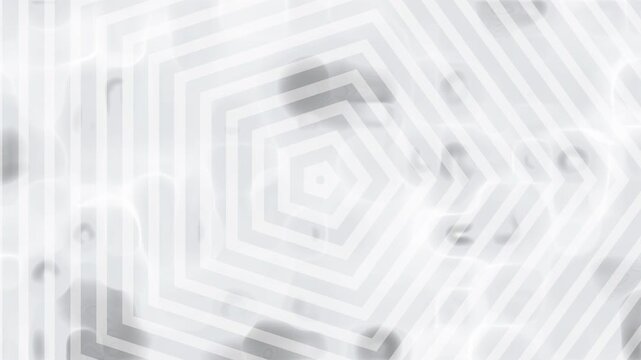 White geometric pentagon pattern with layered effect. Suitable for abstract designs, backgrounds, modern concepts, interior decor, and corporate branding projects.