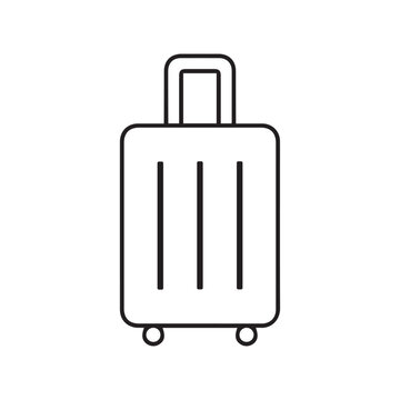 lugage suitcase icon set, travel icon .