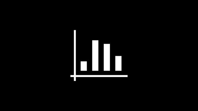 Dynamic line graph illustration showing statistical data for business performance analysis