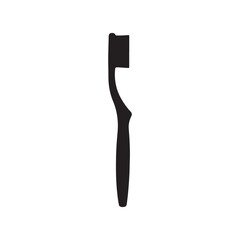 Fototapeta premium Toothbrush silhouette icon vector flat design