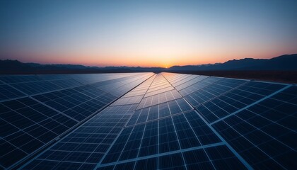 Solar Panel Field for Renewable Energy Production and Sustainable Power Marketing