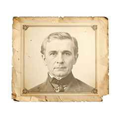 Sepia-toned portrait of a distinguished 19th-century gentleman in formal attire.