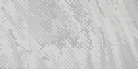 Abstract gray and white pixelated texture resembling a digital camouflage pattern © Shuvra Majumder