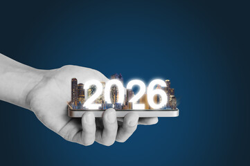 2026 New technology, augmented reality, smart AI device concepts