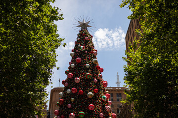 Giant Christmas Tree Urban Festive Display