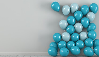 Monochrome balloon wall using a single color palette, clean and modern event backdrop with strong visual impact, perfect for stylish celebrations, branding, and photography setups.