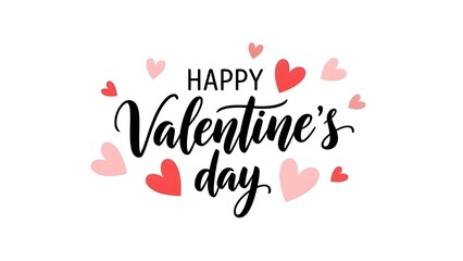 Naklejka premium Happy valentine's day.