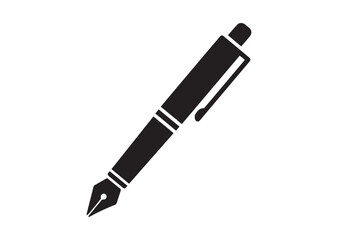 Pen icon, Pen silhouette vector