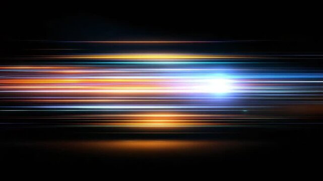 Dynamic motion blur effects create a vibrant display of light and color, evoking a sense of speed and innovation. Perfect for showcasing rapid advancements in technology.