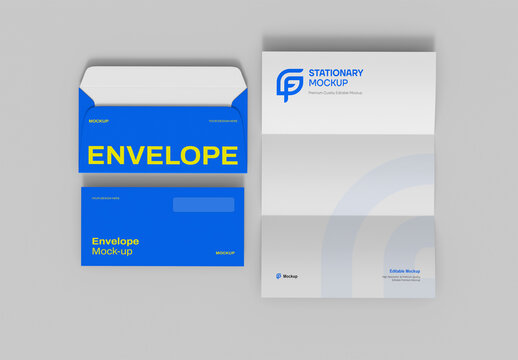 Stationery Envelope Mockup