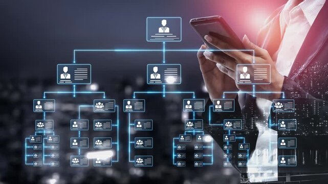 Corporate org chart and team structure show hierarchy, team, and structure for clear organization, management, and operational planning Marrow