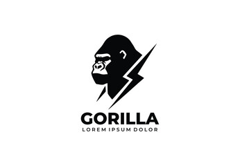 Gorilla concept logo design for your branding and identity