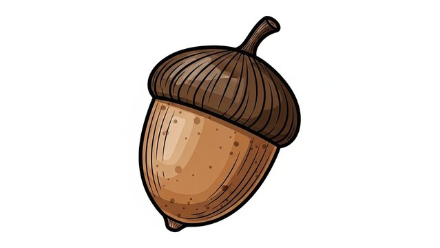 two oak acorns - Powered by Adobe
