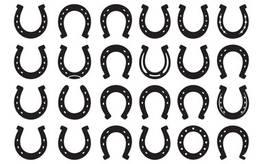 Horseshoe Silhouettes set
