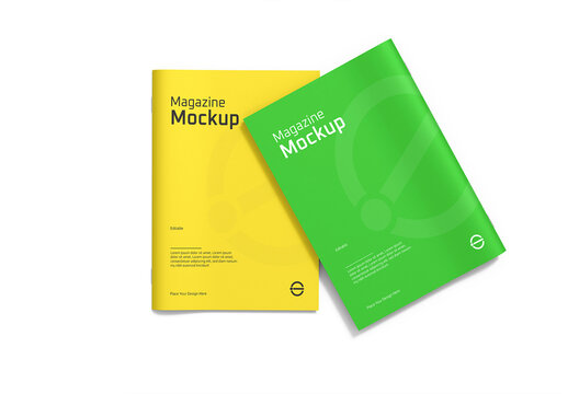 Realistic Magazine Mockup