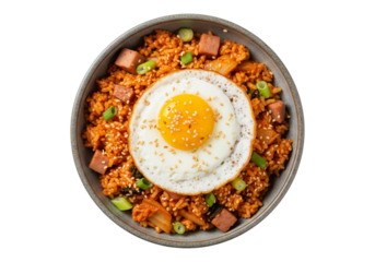 Kimchi Fried Rice Bowl with Fried Egg Topping