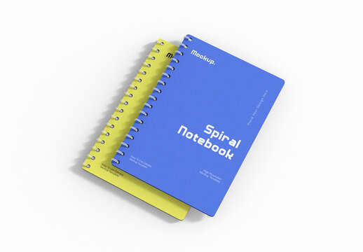 Spiral Binding Notebook Mockup