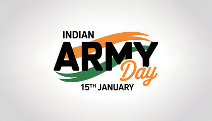 Indian Army Day theme with tricolor swirl design highlighting patriot spirit and national pride representing 15 January celebration in India concept with vibrant colors for Republic unity Independent