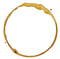 coffee stain 8. This is a PNG file of a round coffee mark image.