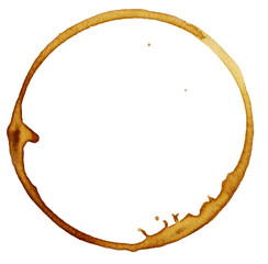 coffee stain 7. This is an image of a stained coffee cup on paper.

