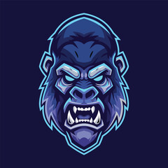 Fototapeta premium gorilla mascot logo design vector tempalte
