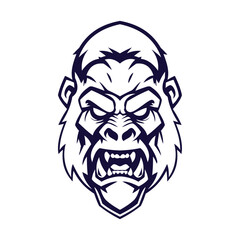 Fototapeta premium gorilla mascot logo design vector tempalte