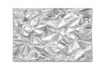 Frosted glass texture creating a geometric crystalline pattern, showing a frozen ice surface design with transparency