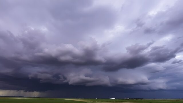midgard. Dark purple storm clouds gathering before rainfall, dramatic sky formation, natural weather phenomenon. travel magazines, destination branding, designed for travel destination branding.