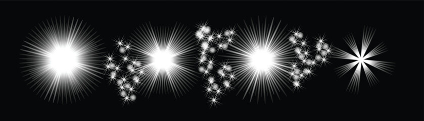 Bright Shiny Light Flare with Sparkle Illumination Effect