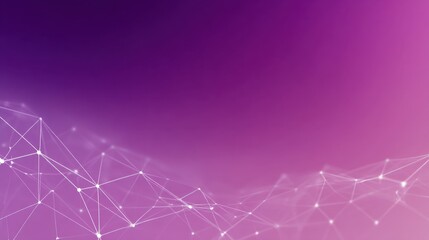 Abstract background of connected lines and dots in a vibrant purple and pink gradient, showcasing a digital network and technology concept for modern designs.