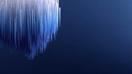 Abstract image of dynamic blue lines intersecting in a fluid motion, creating a modern and artistic visual representation of technology and innovation