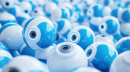 A conceptual 3D render of AI-controlled robotic swarm, Rare Computing