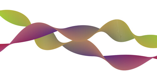 Colorful abstract waves and flowing shapes against a dark black background