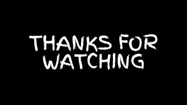 Thanks for watching, Thanks for watching sign, Thanks for watching animation, Thanks for watching text, Thank you for watching text word gold light animation loop with glitch text effect, footage, 4k 