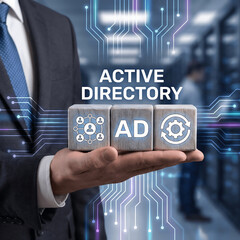 Online Active Directory Service Shared Networking Data Concept