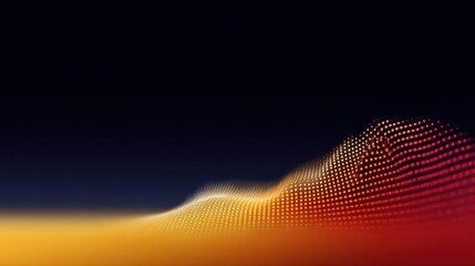 Abstract digital wave pattern with vibrant colors and dynamic motion, representing technology and creativity in modern design aesthetics