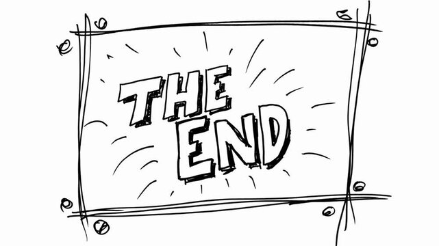 The End, The End sign, The end animation, The End text word gold light animation loop with glitch text effect, footage, 4k footage, videos, video clip, slow motion, video wallpaper, animation, 4k