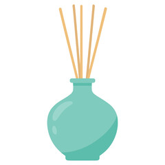 aromatic oil diffuser flat color vector illustration template design