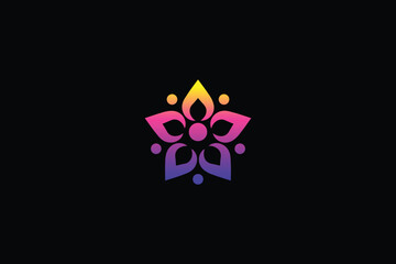 Minimal Star Ignite Logo on White Background. Abstract Star Flame Logo