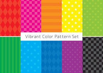 Vibrant Color Pattern Set