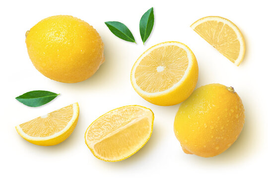 lemon on white