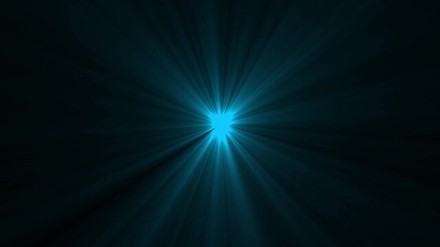 Glowing Blue Light Sparkle Starburst Shining Brightly Against Dark Background Abstract Digital Effect
