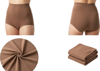 Highwaisted brown shapewear for women designed for comfort and support.