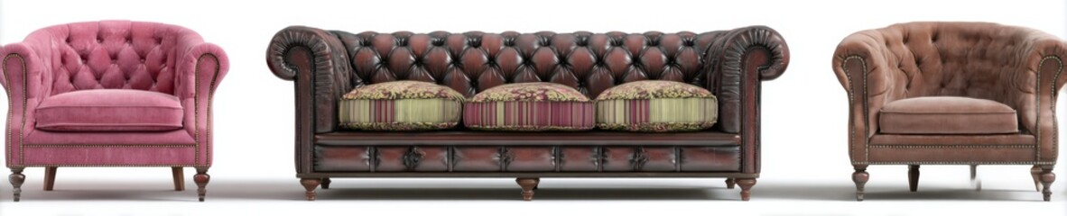 Obraz premium three furniture design options for the sofa